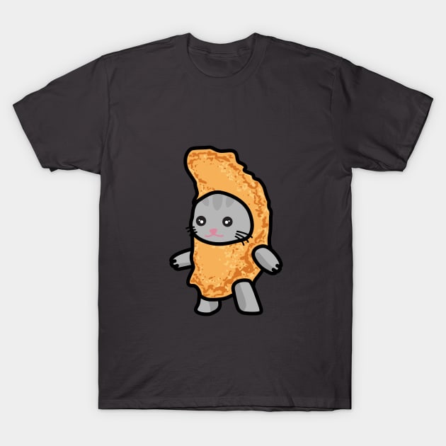 Chicken Nugget Cat T-Shirt by Cerealbox Labs